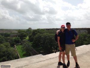 Uxmal - Julia und Ich