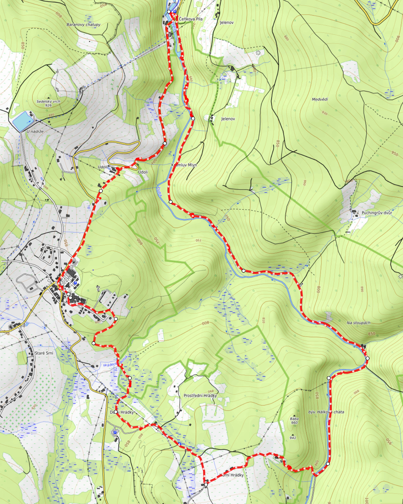 Wanderung durch das Vydra-Tal