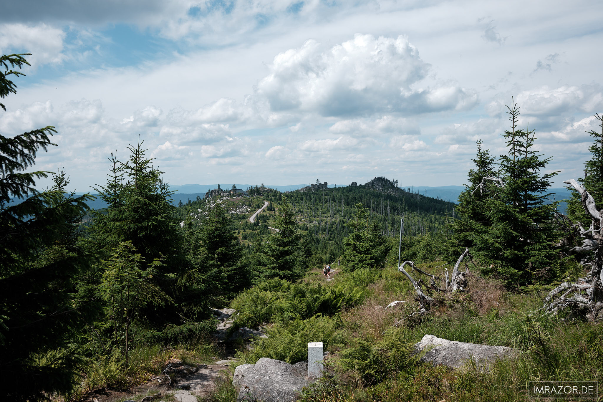 Blick auf Dreisessel und Hochstein