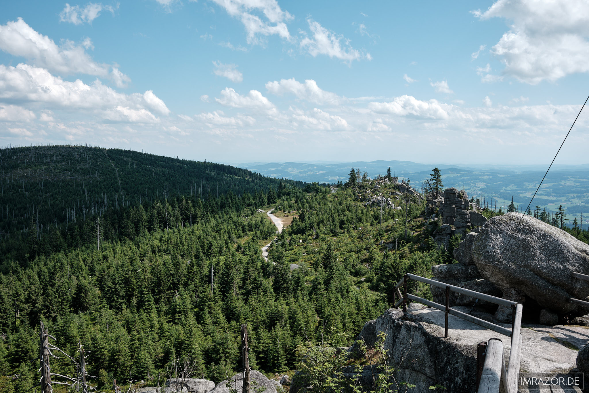 Blick vom Hochstein zurück zum Hockkammweg