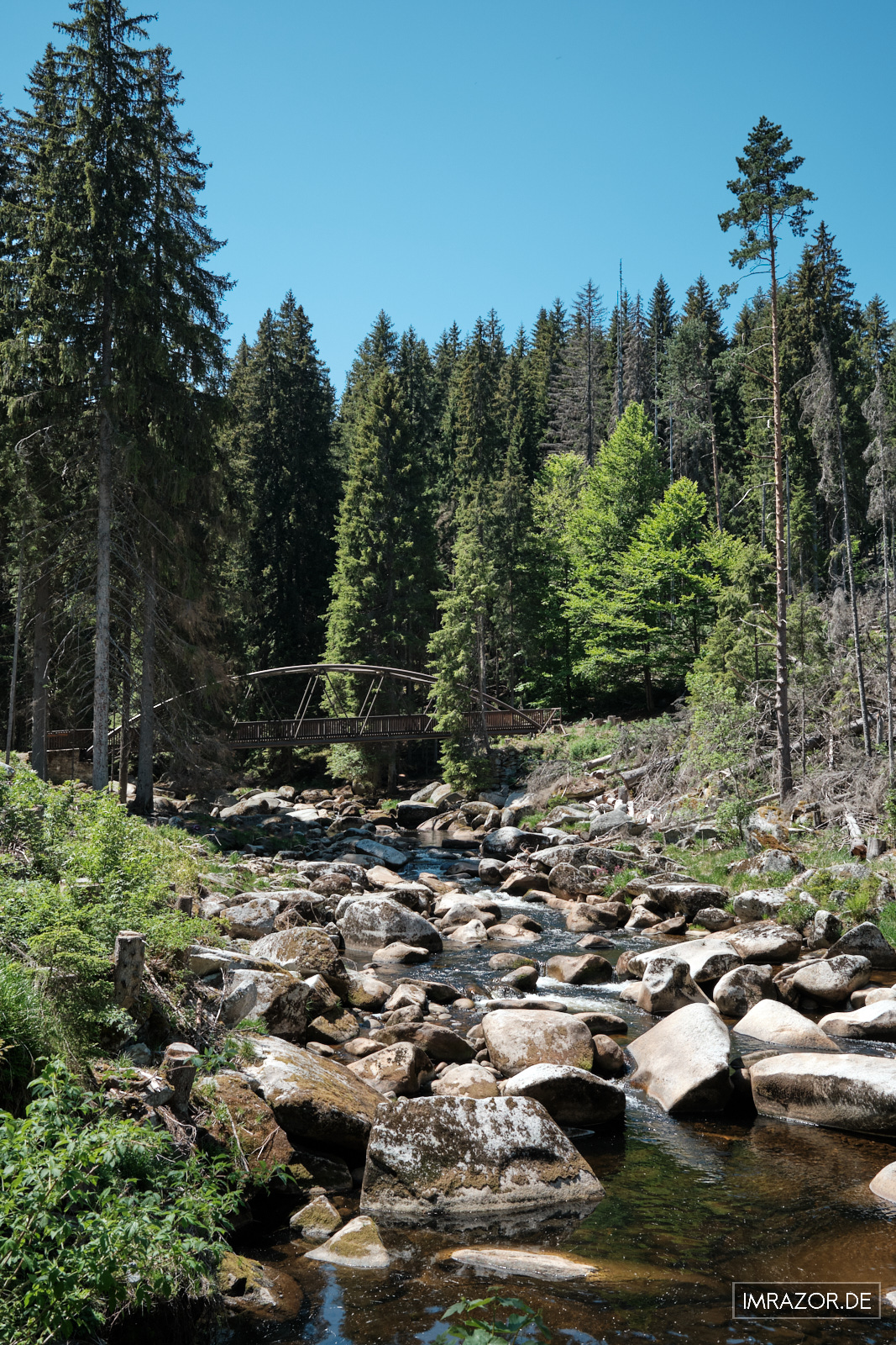 Die Klostermannbrücke über die Vydra