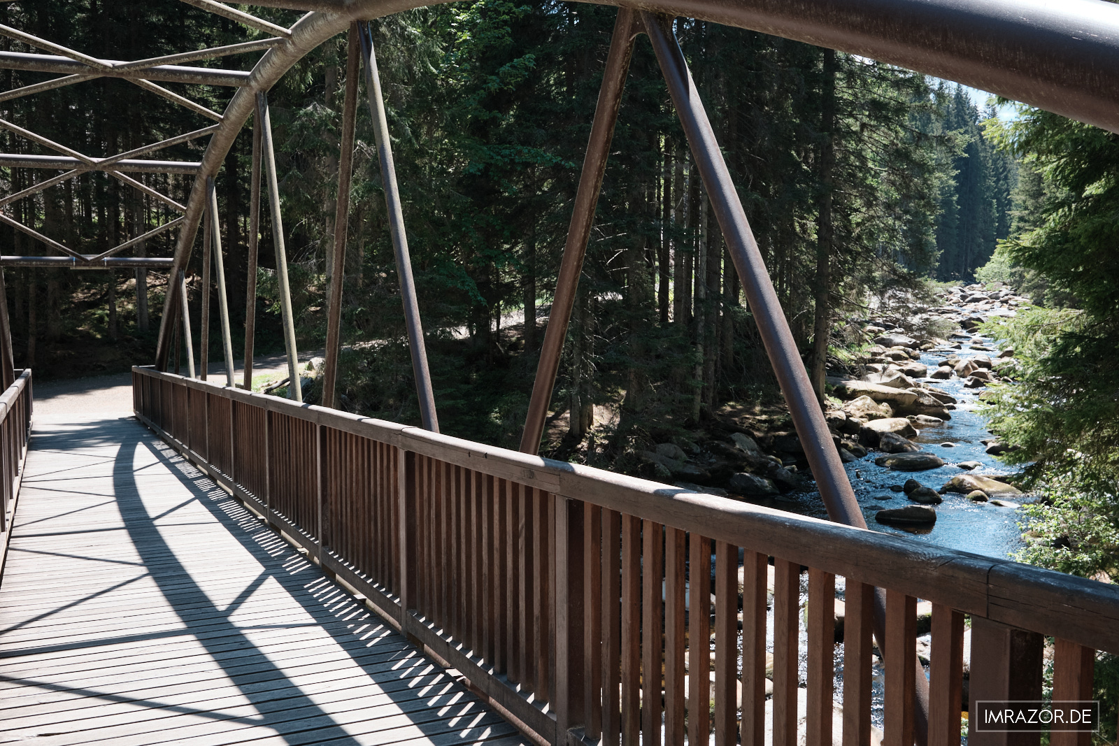 Blick von der Klostermannbrücke auf die Vydra